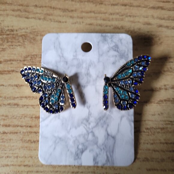 Set of 3 Butterfly Earrings - Picture 4 of 4